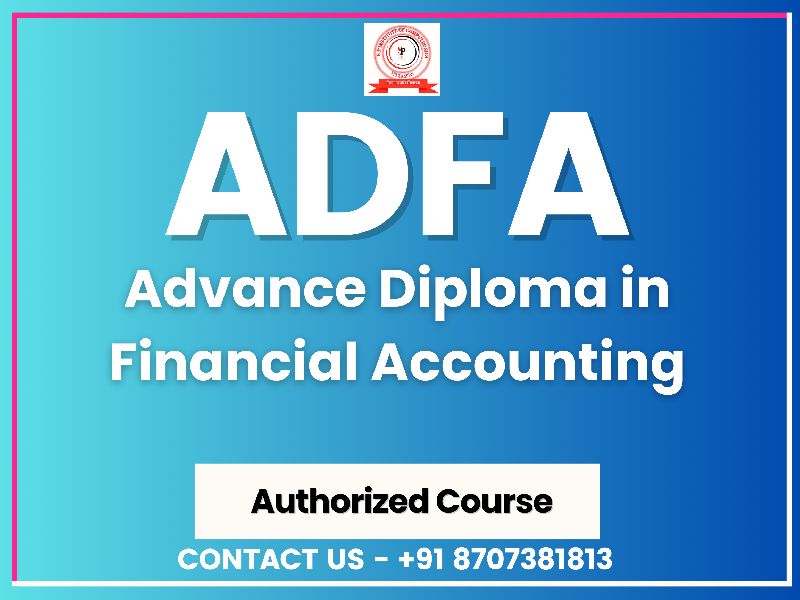 ADVANCE DIPLOMA IN COMPUTER FINANCIAL ACCOUNTING ( M-107B )